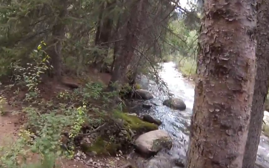Two elk hunters & tall bipedal creature startle each other at Chalk Creek east of Coalville