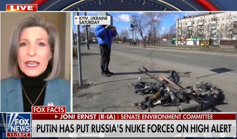 GOP Sen Ernst We Need To Cut Off Russian Energy Sources 